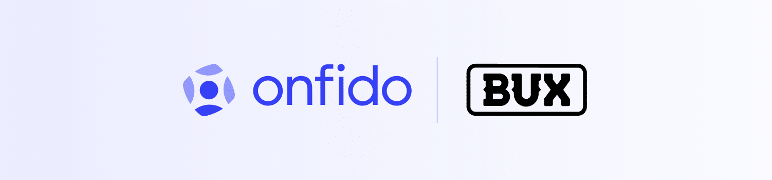 Onfido and Bux logos blog image