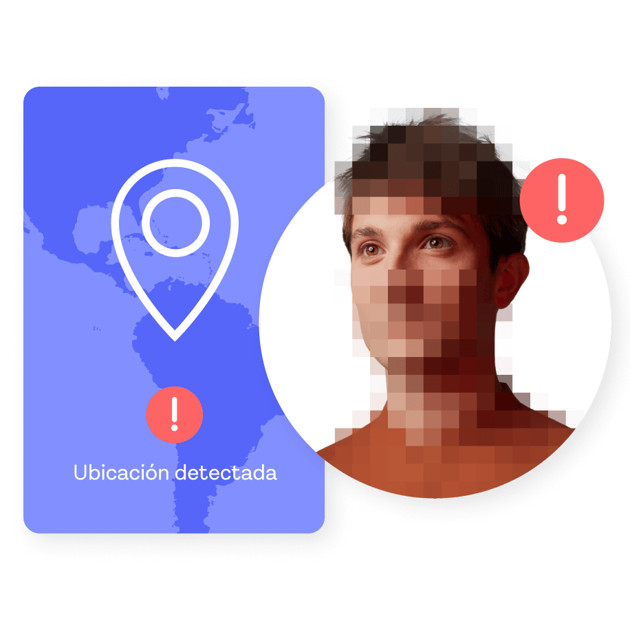 Identificación de un usuario fraudulento mediante el análisis de ubicación.