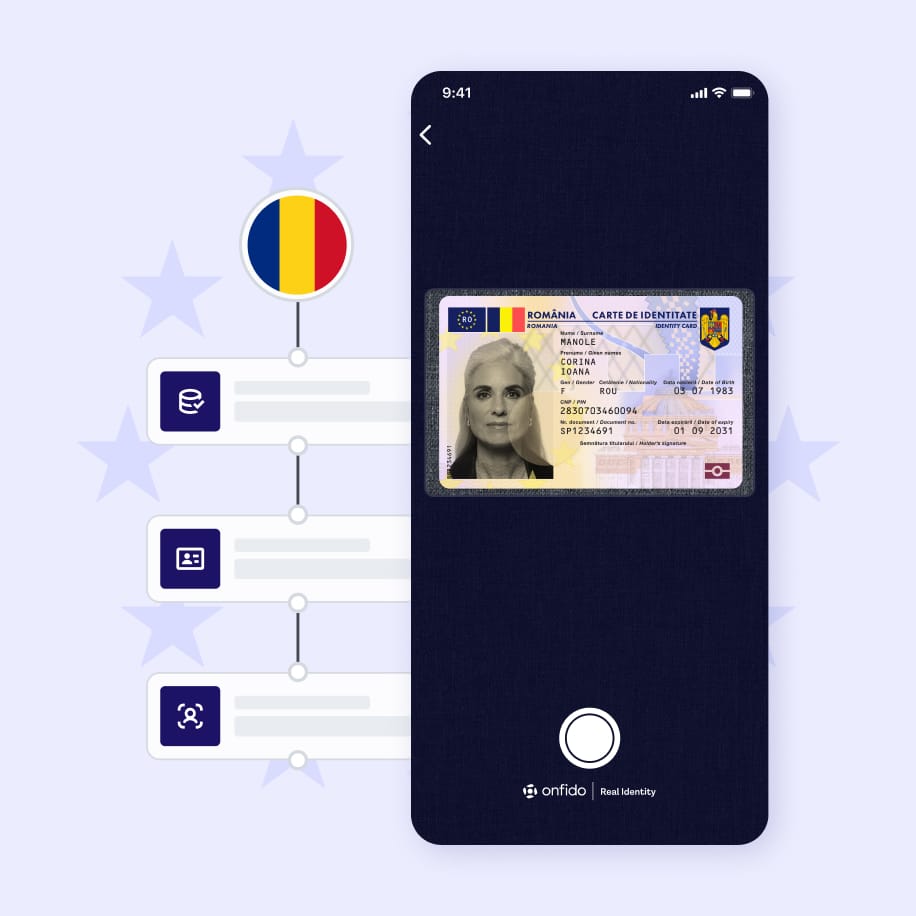 Romanian identity verification report.